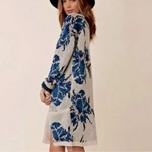 RARE Free People Flower Power Cardigan Sweater XS